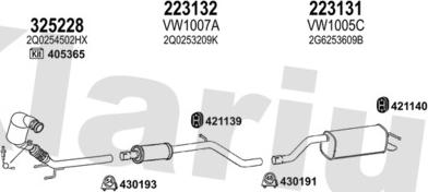 Klarius 940948E - Система випуску ОГ autocars.com.ua