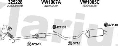 Klarius 940948U - Система випуску ОГ autocars.com.ua