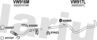 Klarius 940950U - Система випуску ОГ autocars.com.ua