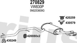 Klarius 941148E - Система випуску ОГ autocars.com.ua