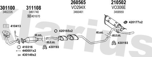 Klarius 960224E - Система випуску ОГ autocars.com.ua
