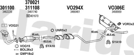 Klarius 960224U - Система випуску ОГ autocars.com.ua