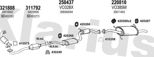 Klarius 960325E - Система випуску ОГ autocars.com.ua