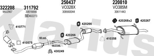 Klarius 960357E - Система випуску ОГ autocars.com.ua