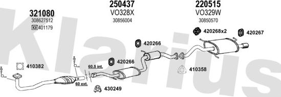 Klarius 960413E - Система випуску ОГ autocars.com.ua