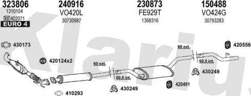 Klarius 960563E - Система випуску ОГ autocars.com.ua