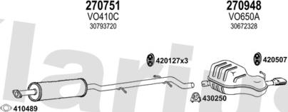 Klarius 960655E - Система випуску ОГ autocars.com.ua