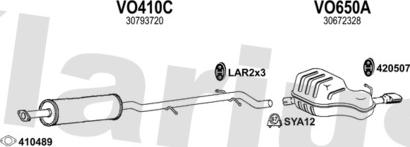 Klarius 960655U - Система випуску ОГ autocars.com.ua