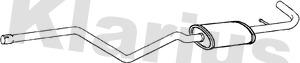 Klarius BM563T - Середній глушник вихлопних газів autocars.com.ua