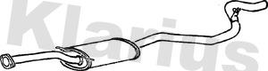 Klarius CL96E - Глушник вихлопних газів кінцевий autocars.com.ua