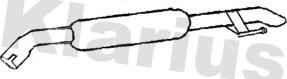 Klarius CN747T - Глушник вихлопних газів кінцевий autocars.com.ua