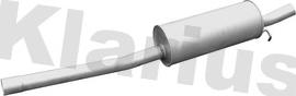 Klarius FE1337A - Глушник вихлопних газів кінцевий autocars.com.ua