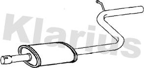 Klarius FE1434G - Середній глушник вихлопних газів autocars.com.ua