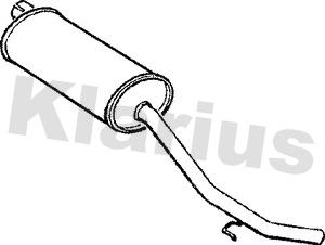 Klarius RN262Q - Глушник вихлопних газів кінцевий autocars.com.ua