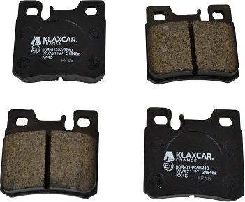 Klaxcar France 24846z - Тормозные колодки, дисковые, комплект autodnr.net