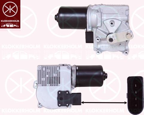 Klokkerholm 00403270 - Двигун склоочисника autocars.com.ua