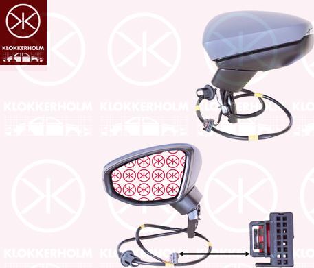 Klokkerholm 00491041 - Зовнішнє дзеркало autocars.com.ua