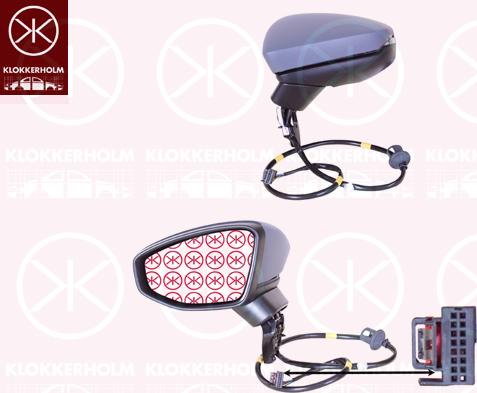 Klokkerholm 00491043 - Зовнішнє дзеркало autocars.com.ua