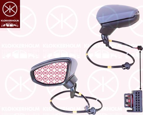 Klokkerholm 00491045 - Зовнішнє дзеркало autocars.com.ua