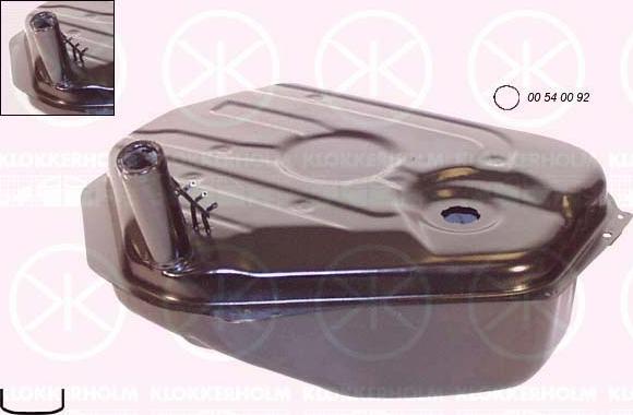 Klokkerholm 0055008 - Паливний бак autocars.com.ua