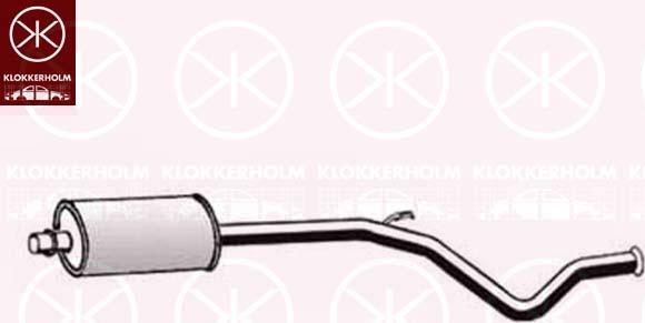 Klokkerholm 05378649 - Средний глушитель выхлопных газов autodnr.net