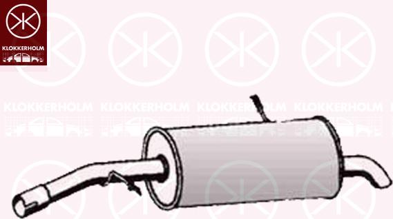 Klokkerholm 05488671 - Глушитель выхлопных газов, конечный autodnr.net