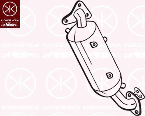 Klokkerholm 095-316 - Сажевый / частичный фильтр, система выхлопа ОГ avtokuzovplus.com.ua