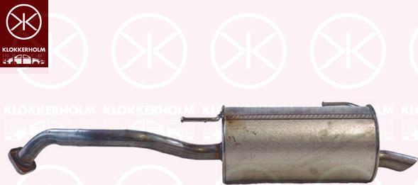 Klokkerholm 145-337 - Глушник вихлопних газів кінцевий autocars.com.ua