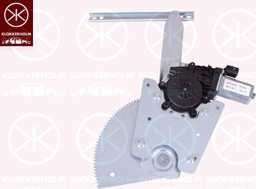 Klokkerholm 16351901 - Підйомний пристрій для вікон autocars.com.ua