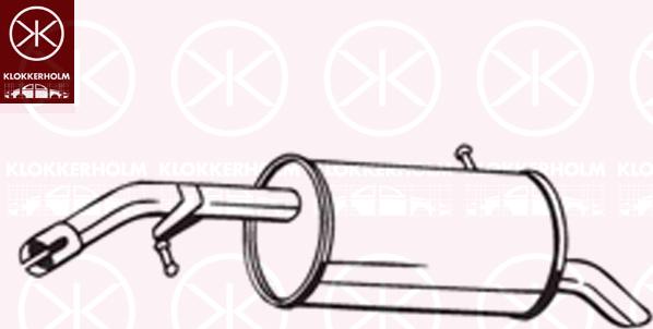 Klokkerholm 190-363 - Глушитель выхлопных газов, конечный autodnr.net