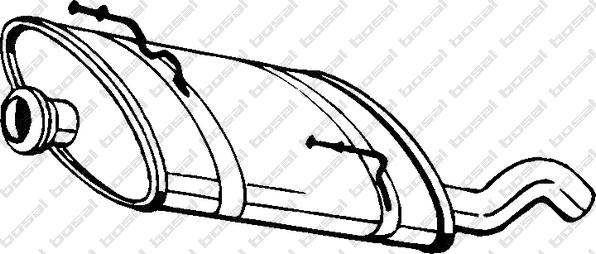 Klokkerholm 190-873 - Глушник вихлопних газів кінцевий autocars.com.ua