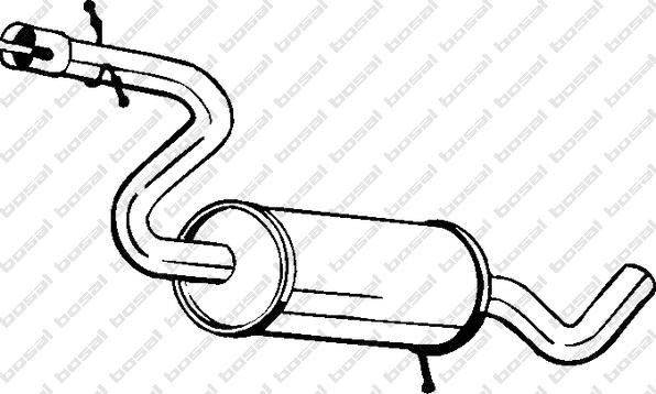 Klokkerholm 233-181 - Середній глушник вихлопних газів autocars.com.ua