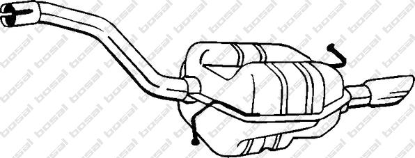 Klokkerholm 233-205 - Глушник вихлопних газів кінцевий autocars.com.ua