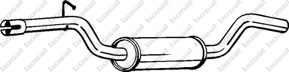 Klokkerholm 233-211 - Середній глушник вихлопних газів autocars.com.ua