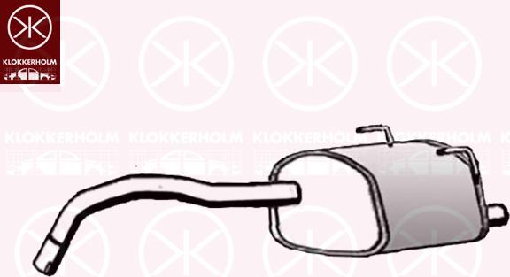 Klokkerholm 25068671 - Глушник вихлопних газів кінцевий autocars.com.ua