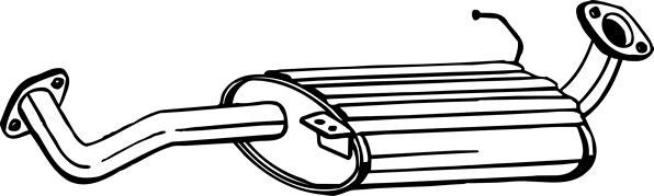 Klokkerholm 281-511 - Середній глушник вихлопних газів autocars.com.ua