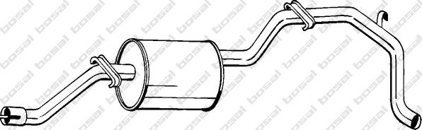 Klokkerholm 285-413 - Глушитель выхлопных газов, конечный autodnr.net