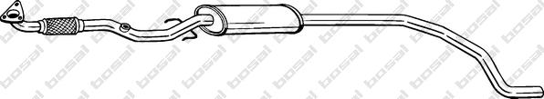 Klokkerholm 293-007 - Середній глушник вихлопних газів autocars.com.ua