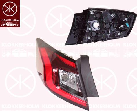 Klokkerholm 29420712 - Задній ліхтар autocars.com.ua