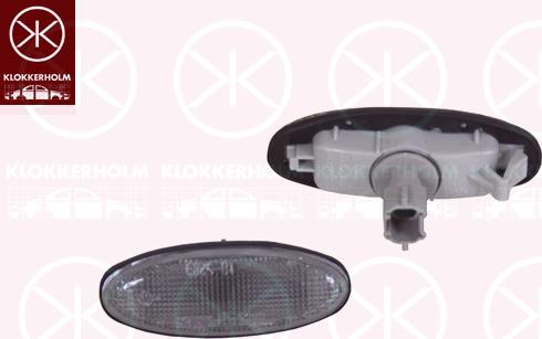 Klokkerholm 34700570 - Бічний ліхтар, покажчик повороту autocars.com.ua