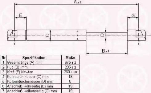 Klokkerholm 35282800 - Газова пружина, капот autocars.com.ua