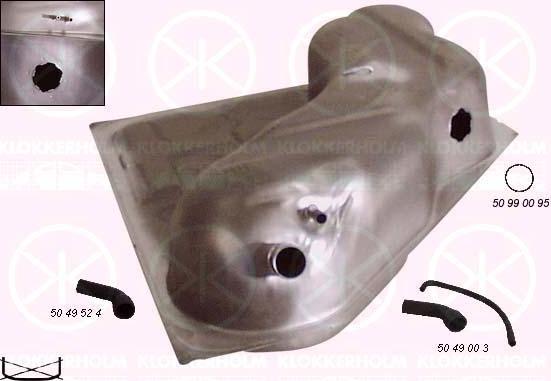 Klokkerholm 5049007 - Паливний бак autocars.com.ua