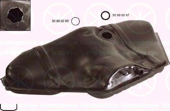 Klokkerholm 5076006 - Паливний бак autocars.com.ua