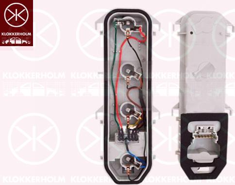 Klokkerholm 60320793 - Тримач лампи, задній ліхтар autocars.com.ua