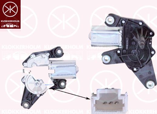 Klokkerholm 60417170 - Двигун склоочисника autocars.com.ua