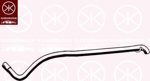 Klokkerholm 66038680 - Труба вихлопного газу autocars.com.ua