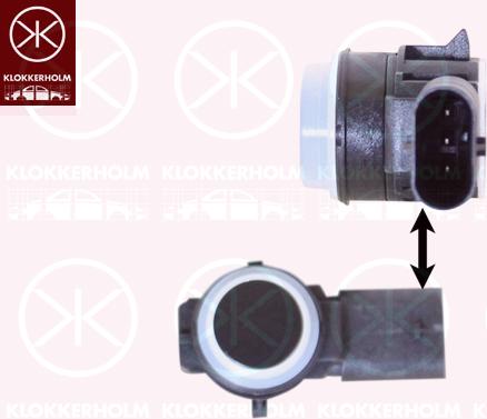 Klokkerholm 78019001 - Датчик, система допомоги при парковці autocars.com.ua