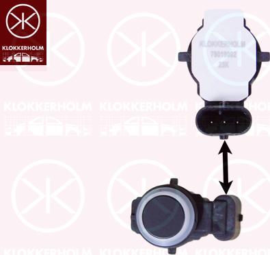 Klokkerholm 78019002 - Датчик, система допомоги при парковці autocars.com.ua