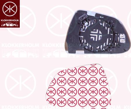 Klokkerholm 78021062 - Дзеркальне скло, зовнішнє дзеркало autocars.com.ua
