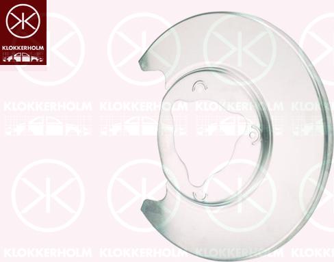 Klokkerholm 7802876 - Відбивач, диск гальмівного механізму autocars.com.ua